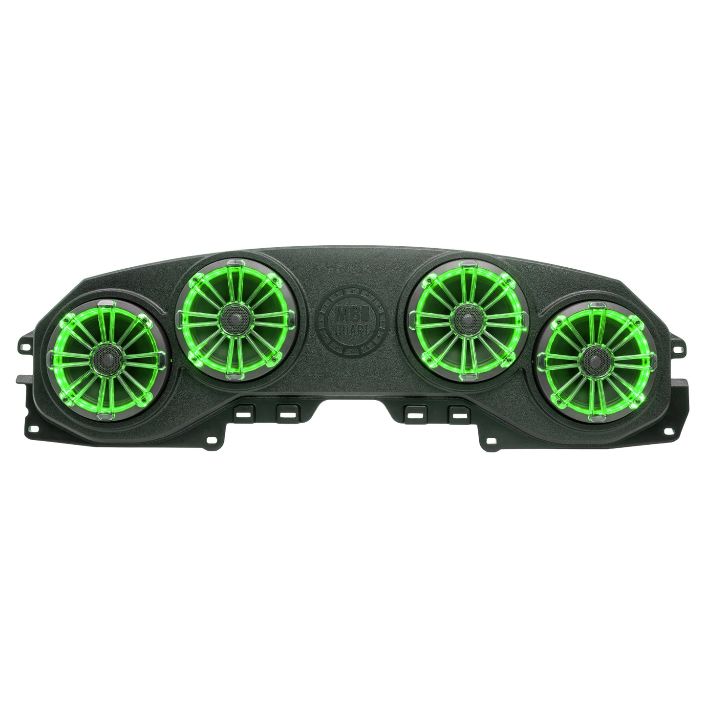 MB Quart Tuned Rear Soundbar with 8 Inch Coaxial Speakers, Enclosure, and RGB LED Lighting (MBQJ-48CRGB) | Jeep® Wrangler (JL) / Gladiator (JT)