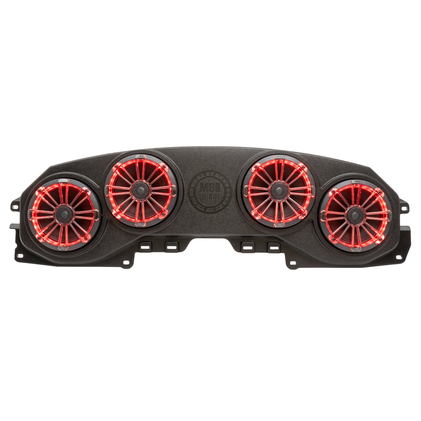 MB Quart Tuned Rear Soundbar with 8 Inch Coaxial Speakers, Enclosure, and RGB LED Lighting (MBQJ-48CRGB) | Jeep® Wrangler (JL) / Gladiator (JT)
