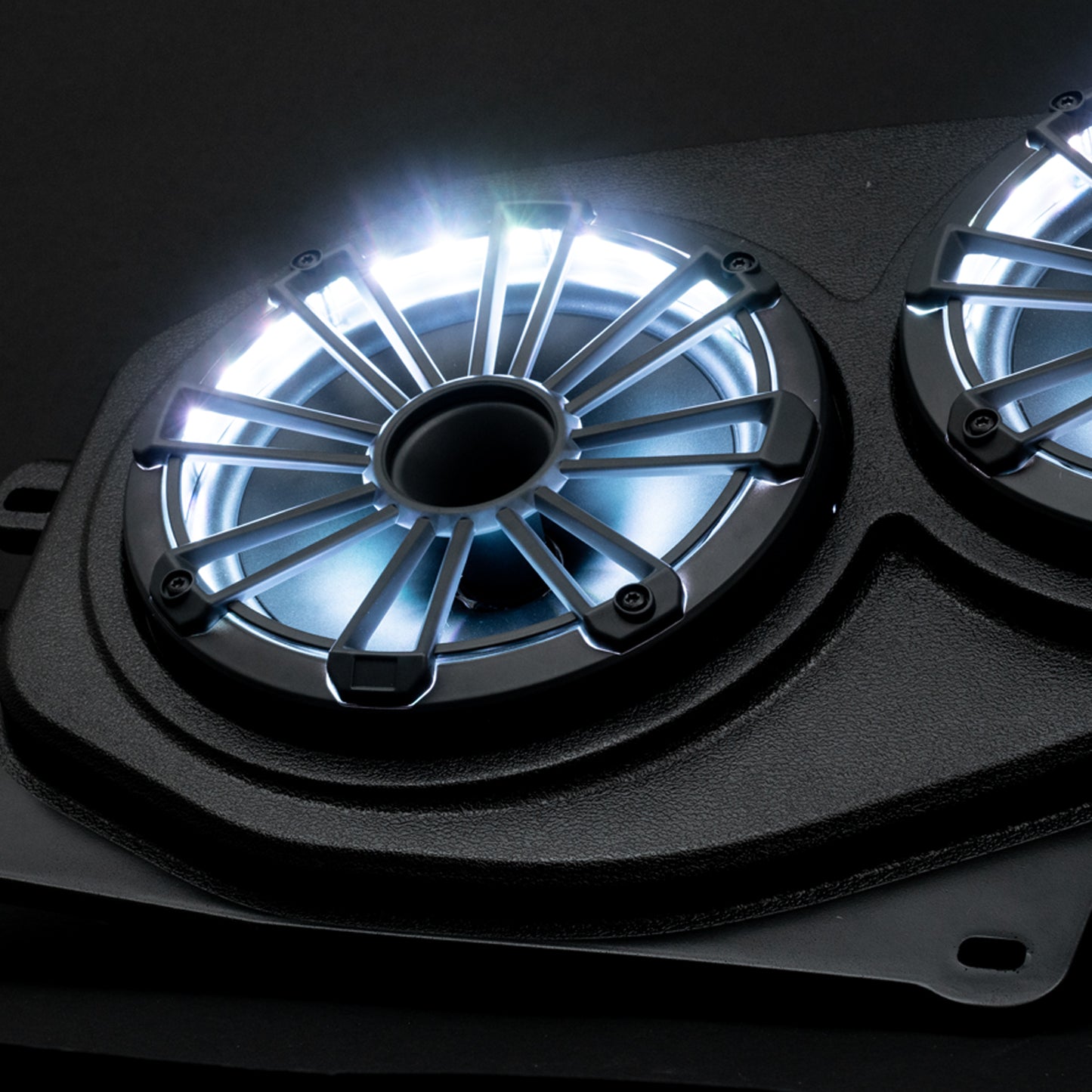 MB Quart Tuned Rear Soundbar with 8 Inch Compression Horn Speakers, Enclosure, and RGB LED Lighting (MBQJ-48HRGB) | Jeep® Wrangler (JL) / Gladiator (JT)