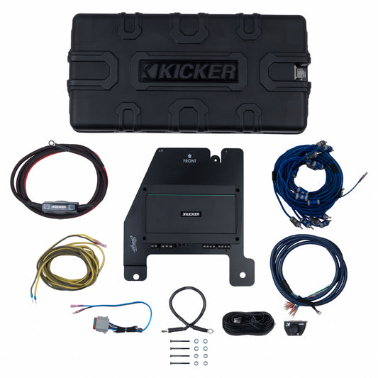 Kicker Plug & Play (Marine) 5-Channel Amplifier & 10" Sub Bundle | '07 - '18 JK Wrangler