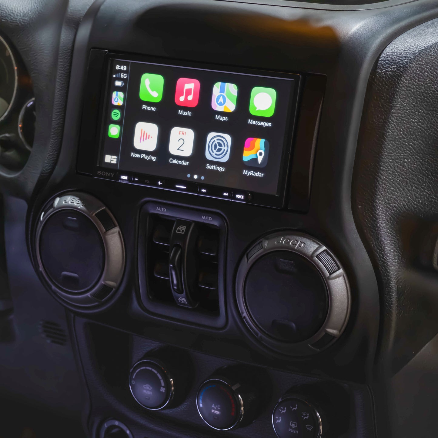 Sony XAV-AX4000 Plug & Play Bundle | '07 - '18 JK Wrangler