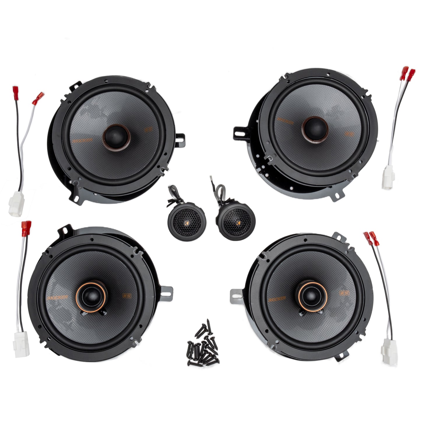 Kicker Plug & Play 6 Speaker Bundle | '07 - '14 JK Wrangler